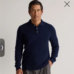 Quince Mongolian Cashmere Polo Sweater